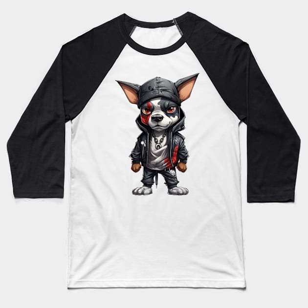 Canine Graffitti Artist Baseball T-Shirt by NatashaCuteShop